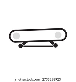 Vector de iconos del sistema de cinta transportadora