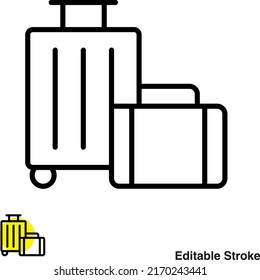 Conveyor Belt Vector Line Icon