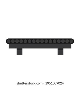 Vector de cinturón de transporte. Cinturón de transporte sobre fondo blanco.