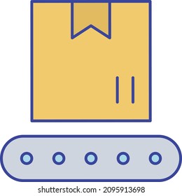 conveyor box Vector icon which is suitable for commercial work

