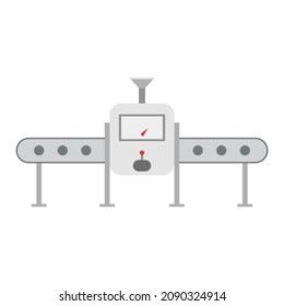 conveyor flat clipart vector illustration