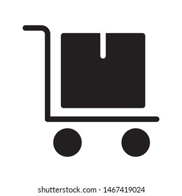 conveyor glyph flat vector icon
