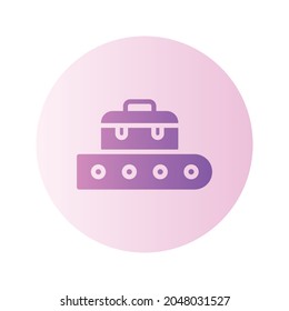 conveyor gradient icon isolated on white background
