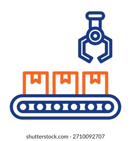 Icono de transportador Ilustración vectorial de color