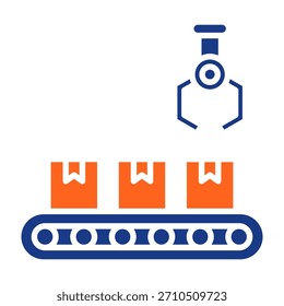 Ilustración vectorial de llenado de iconos de transportador