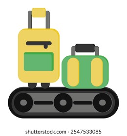 Ícone Transportador em Estilo Plano. Preenchimento de Cor