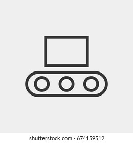 Conveyor icon illustration isolated vector sign symbol