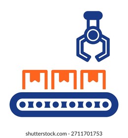 Icono de transportador Ilustración vectorial de color mezclado