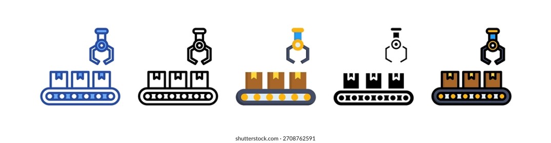 Icono de transportador Ilustración de estilo múltiple