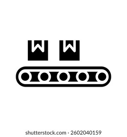 Conveyor icon on white background