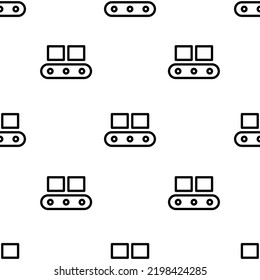 Fördersymbol-Muster. Nahtlose Fördermuster auf weißem Hintergrund.
