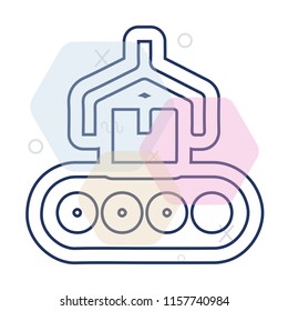 Conveyor icon vector can be used as png, Conveyor