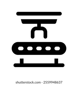 conveyor icon. vector glyph icon for your website, mobile, presentation, and logo design.