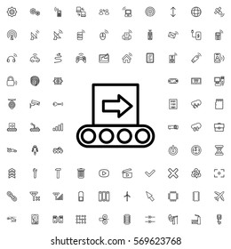 conveyor icon vector illustration sign symbol