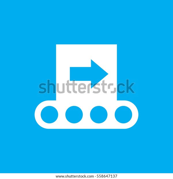Conveyor Icon Vector Illustration Sign Symbol Stock Vector (Royalty ...