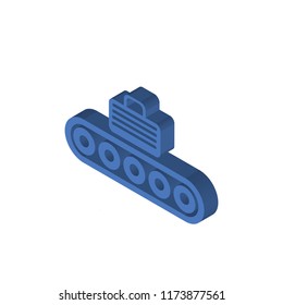 Conveyor isometric left top view 3D icon