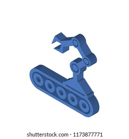 Conveyor isometric left top view 3D icon