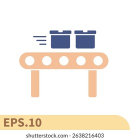conveyor line icons  symbol vector elements for infographic web