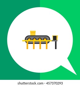 Conveyor Machine Vector Icon