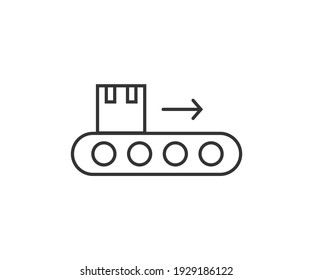 Símbolo del símbolo del icono del vector del contorno del emisor