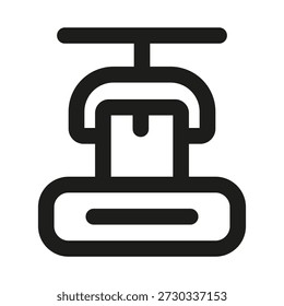 Conveyor professional line icon. Professional Line Vector Icon with modern industrial transport concept, minimal clean outline design and scalable production symbol
