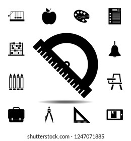 conveyor rule icon. Simple glyph vector element of education set icons for UI and UX, website or mobile application