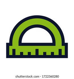 Conveyor Ruler. Simple Vector Color Icon.