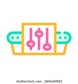 conveyor settings color icon vector. conveyor settings sign. isolated symbol illustration