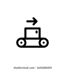 Conveyor, Shipping Icon. Business Icon Set Vector Logo Symbol.
