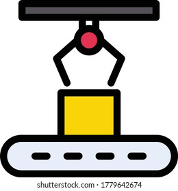 icono de color plano de vector de transporte 