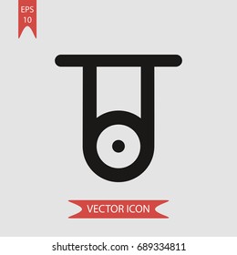 Conveyor vector icon, illustration symbol