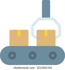 ilustración transportyor Vector en un fondo transparente. Símbolos de calidad superior. Iconos vectoriales de color de línea para el concepto y el diseño gráfico.