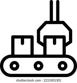 ilustración transportyor Vector en un fondo transparente. Símbolos de calidad superior. Iconos vectoriales de línea delgada para el diseño de conceptos y gráficos.