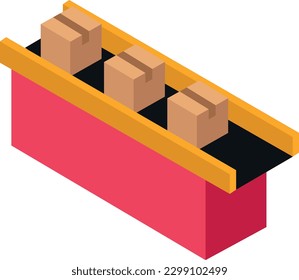 conveyor Vector illustration on a transparent background. Premium quality symbols. Flat icons for concept and graphic design.