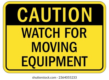 Conveyor warning sign and labels