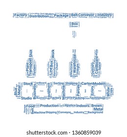 conveyor word cloud. tag cloud about conveyor.