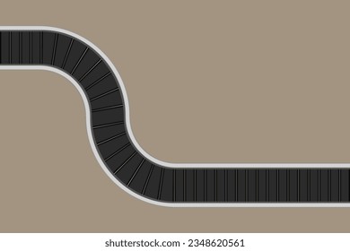 Conveyors belt, industry business, Vector illustration.