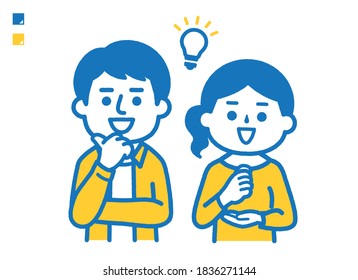 Convinced couple
When used with vector data, you can easily change colors with the Magic Wand tool