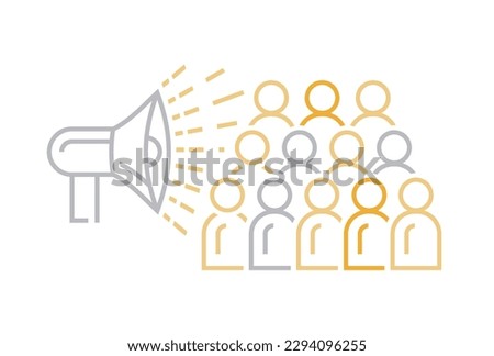 Convincing, persuading icon, pictogram. Information overload concept. Mind manipulation. Editable vector illustration isolated on a transparent background.