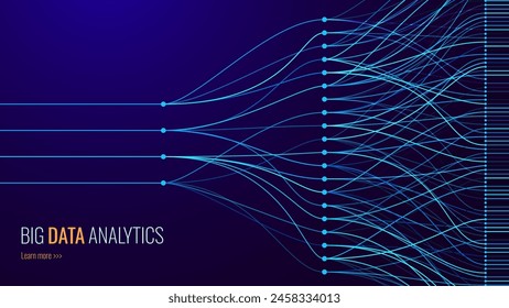 Convolutional Neural Network Architecture. How AI Work. Data Science, Machine Learning, Artificial Intelligence. Science or Technology Vector Illustration.