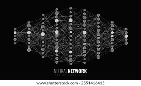 Convolutional Neural Network Architecture. How AI Work. Data Science, Machine Learning, Artificial Intelligence. Science or Technology Vector Illustration.