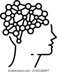 Convolutional Neural Network (CNN) Illustration vector Icon Design