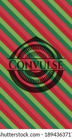 Convulse christmas style badge. Vector Illustration. Detailed. 
