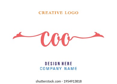 El logo de la COO con letras es sencillo, fácil de entender y con autoridad