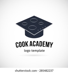 Cook Academy Abstract Vector Logo Template. Isolated