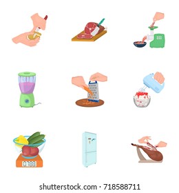 cook, appliances, kitchen and other web icon in cartoon style.stand, food, Restaurant, icons in set collection.