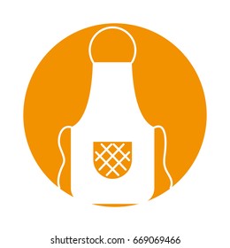 Cook apron isolated icon