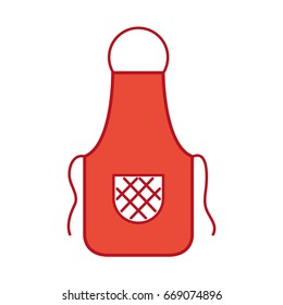 Cook apron isolated icon