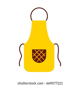 Cook apron isolated icon