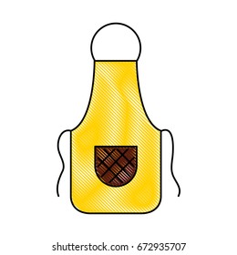 Cook apron isolated icon